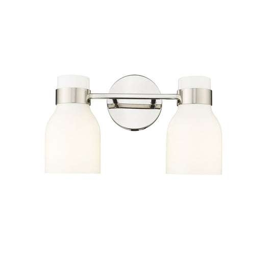 Millennium Lighting Corella 2Lt Vanity, Polished Nickel - 23002-PN