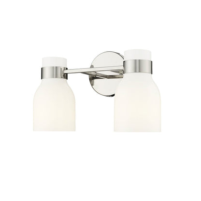 Millennium Lighting Corella 2Lt Vanity, Polished Nickel