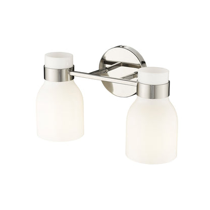 Millennium Lighting Corella 2Lt Vanity, Polished Nickel