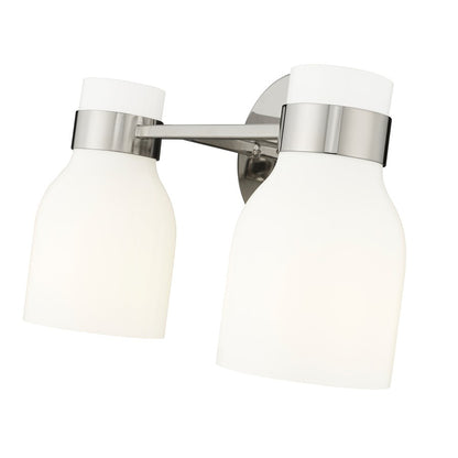 Millennium Lighting Corella 2Lt Vanity, Polished Nickel