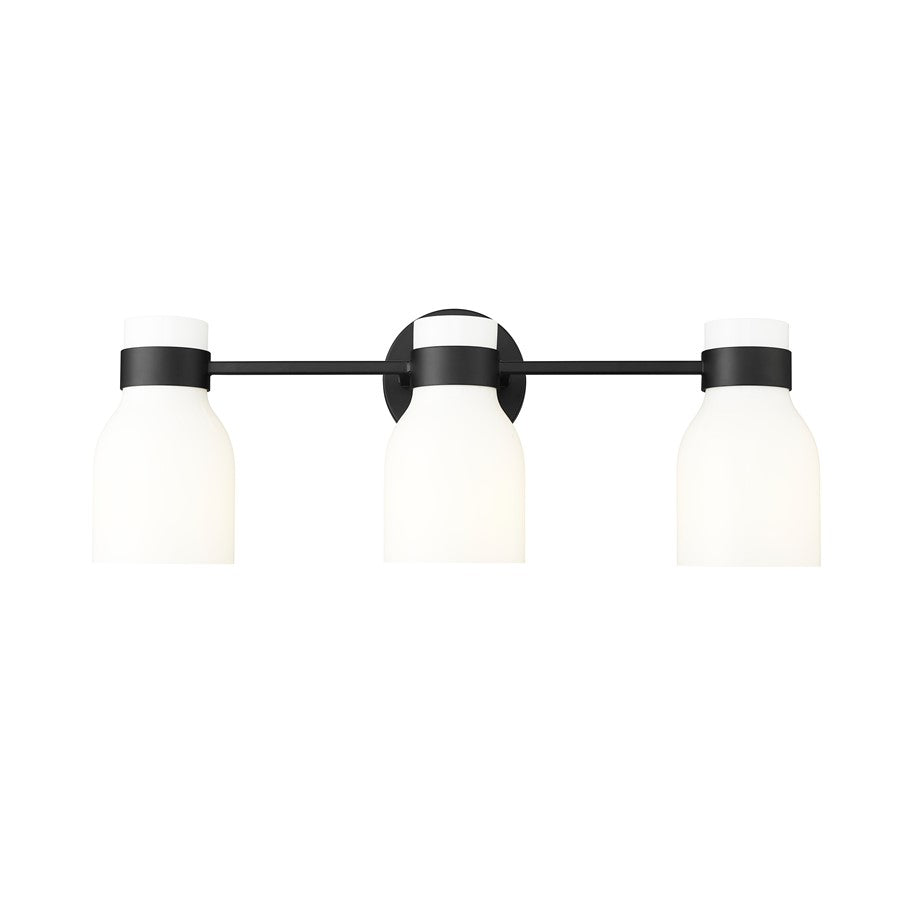 Millennium Lighting Corella 3Lt Vanity, Black - 23003-MB