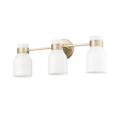 Millennium Lighting Corella 3Lt Vanity, Modern Gold/Opal