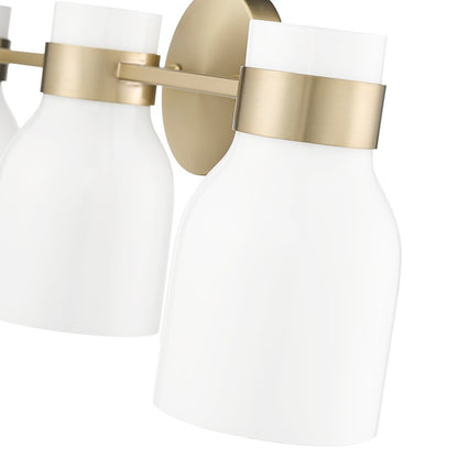 Millennium Lighting Corella 3Lt Vanity, Modern Gold/Opal