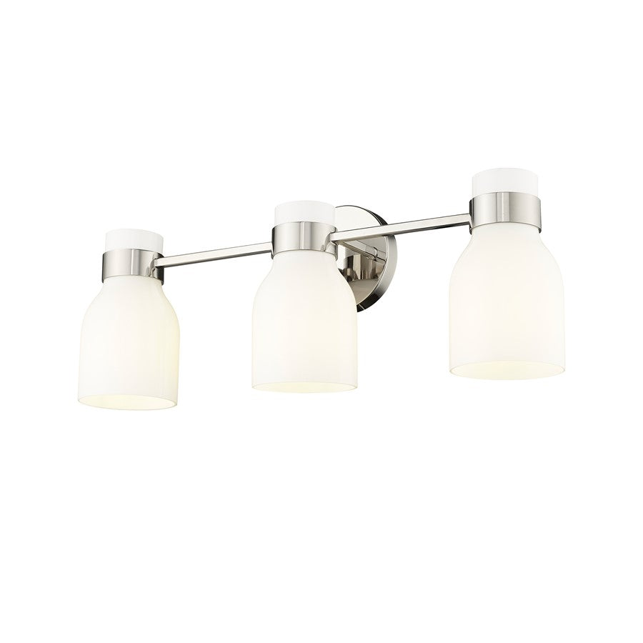 Millennium Lighting Corella 3Lt Vanity, Polished Nickel