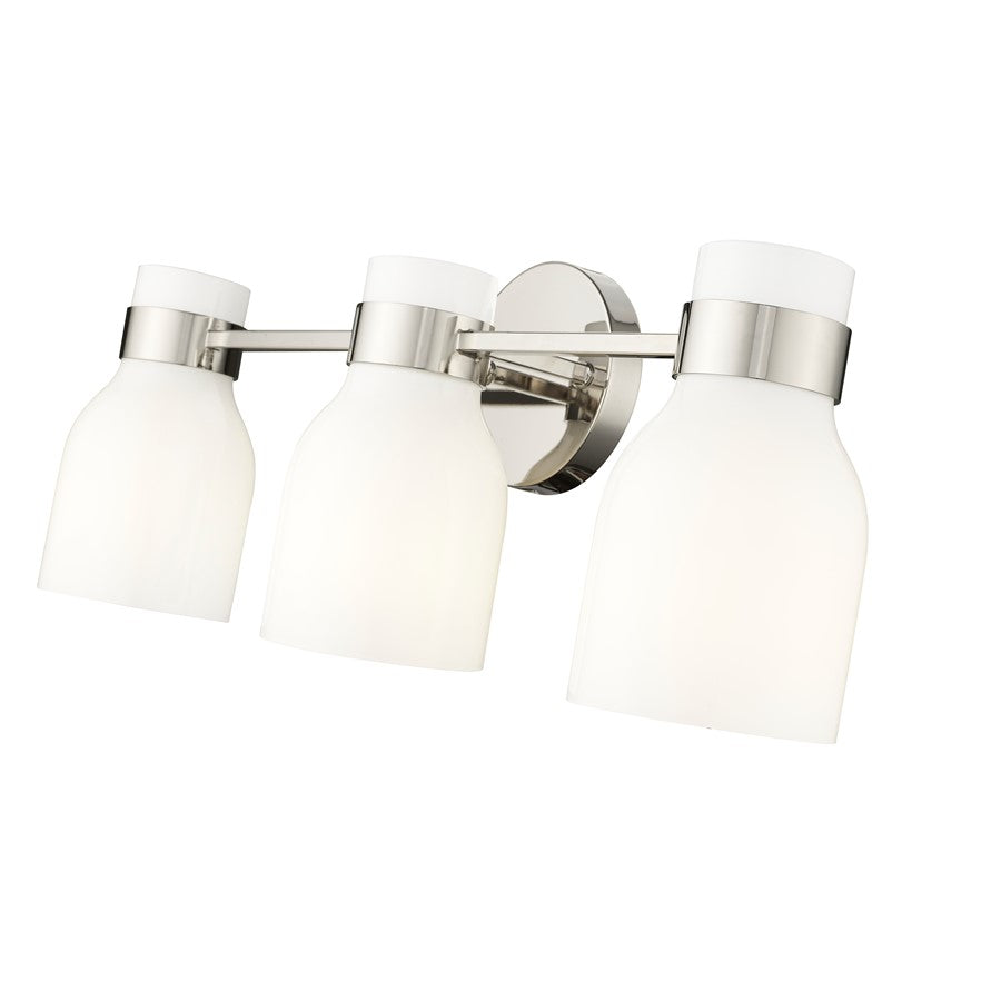 Millennium Lighting Corella 3Lt Vanity, Polished Nickel