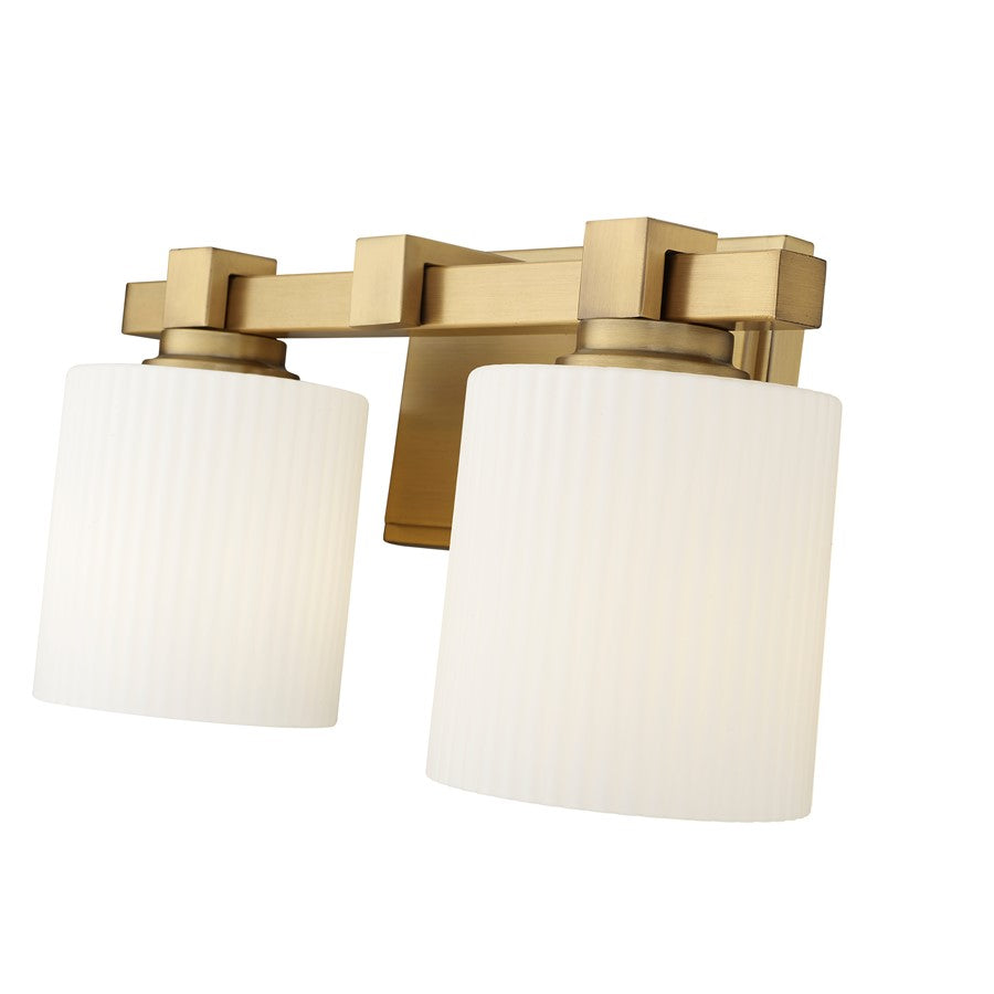 Millennium Lighting 2Lt Vanity, Vintage Brass