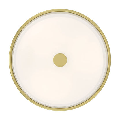 Millennium Lighting Ardezia 3Lt Flush Mount, Brass/Clear Ribbed