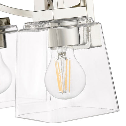 Millennium Lighting Avenna 2Lt Vanity, Polished Nickel/Clear