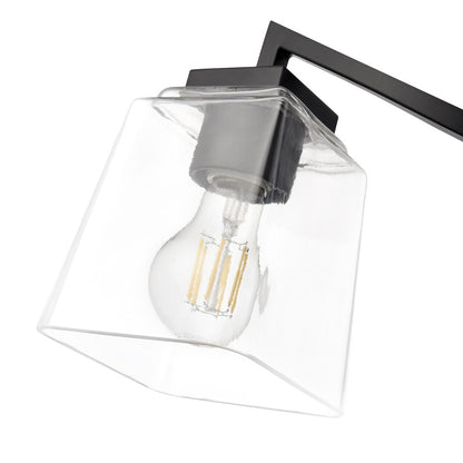 Millennium Lighting Avenna 3Lt 24" Vanity, Black/Clear Square