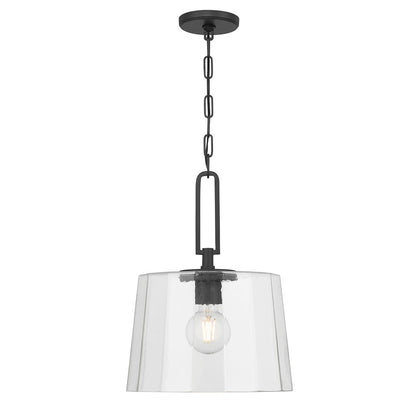 Millennium Lighting Diamara 1Lt Pendant, Matte Black/Clear