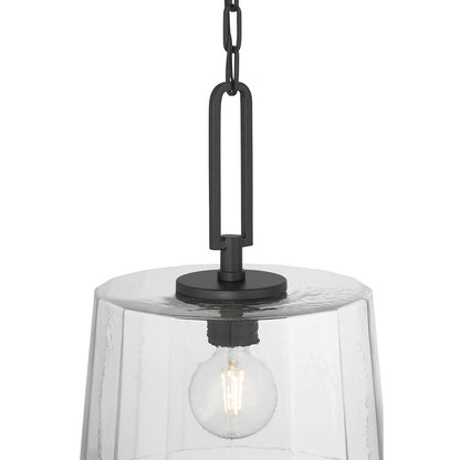 Millennium Lighting Diamara 1Lt Pendant, Matte Black/Clear