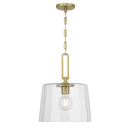 Millennium Lighting Diamara 1Lt Pendant, Vintage Brass/Clear