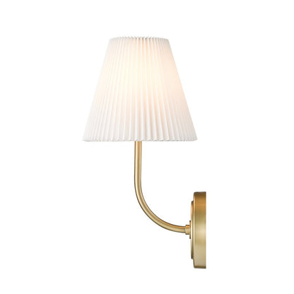 Millennium Lighting Ami 1Lt 7" Wall Sconce, Vintage Brass/White