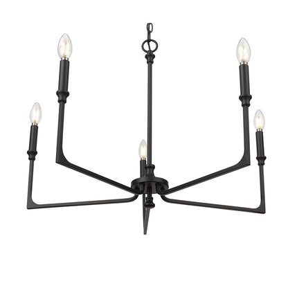 Millennium Lighting Azara 5Lt 28" Chandelier, Black