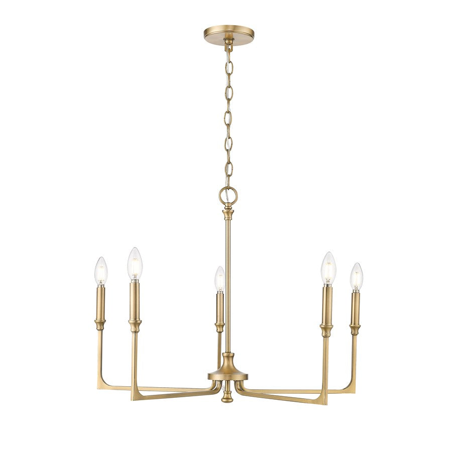 Millennium Lighting Azara 5Lt 28" Chandelier, Vintage Brass