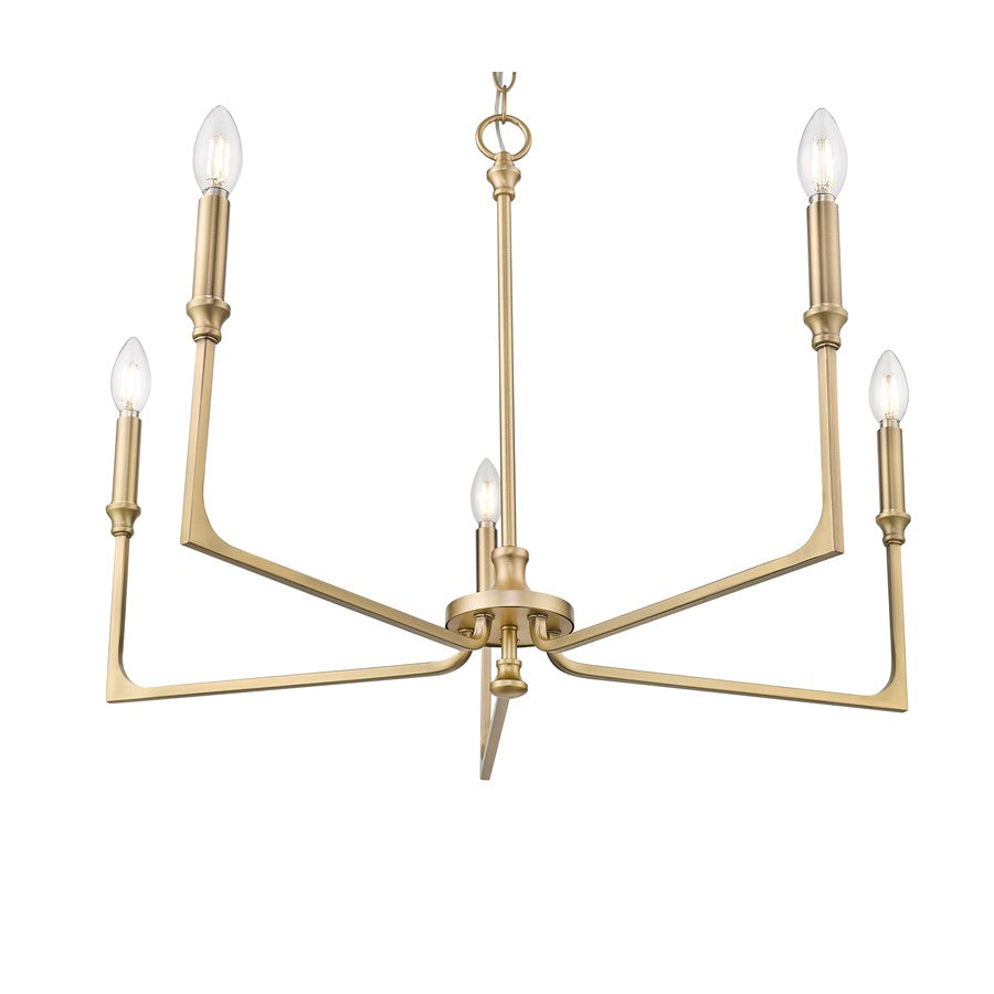Millennium Lighting Azara 5Lt 28" Chandelier, Vintage Brass