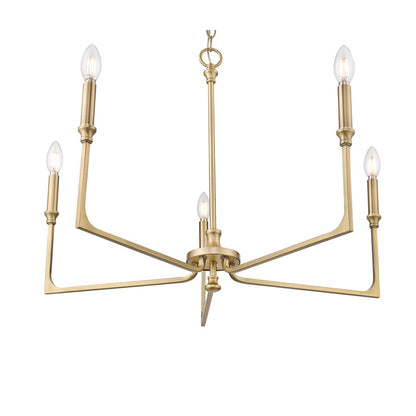 Millennium Lighting Azara 5Lt 28" Chandelier, Vintage Brass