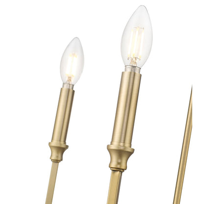 Millennium Lighting Azara 6Lt 32" Chandelier, Vintage Brass