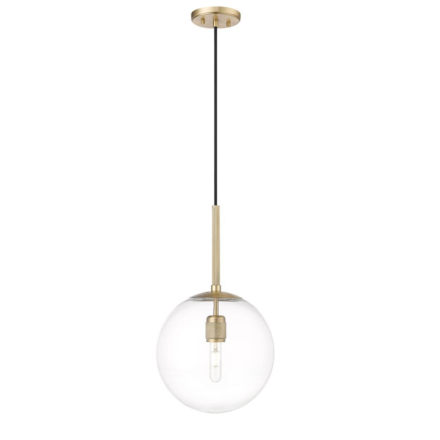 Millennium Lighting Kairo 1Lt 12" Pendant, Vintage Brass/Clear
