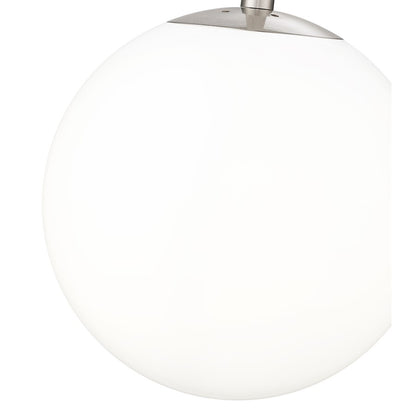 Millennium Lighting Kairo 1Lt 12" Pendant, Brushed Nickel/Shiny Opal
