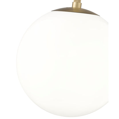 Millennium Lighting Kairo 1Lt 12" Pendant, Vintage Brass/Shiny Opal