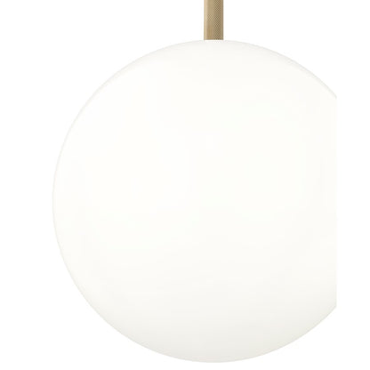 Millennium Lighting Kairo 1Lt 12" Pendant, Vintage Brass/Shiny Opal