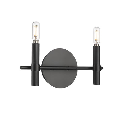 Millennium Lighting Skyva 2Lt 6" Vanity, Black - 25602-MB