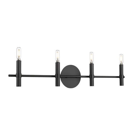 Millennium Lighting Skyva 4Lt 6" Vanity, Black - 25604-MB