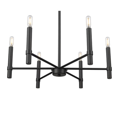 Millennium Lighting Skyva 6Lt 21" Chandelier, Black