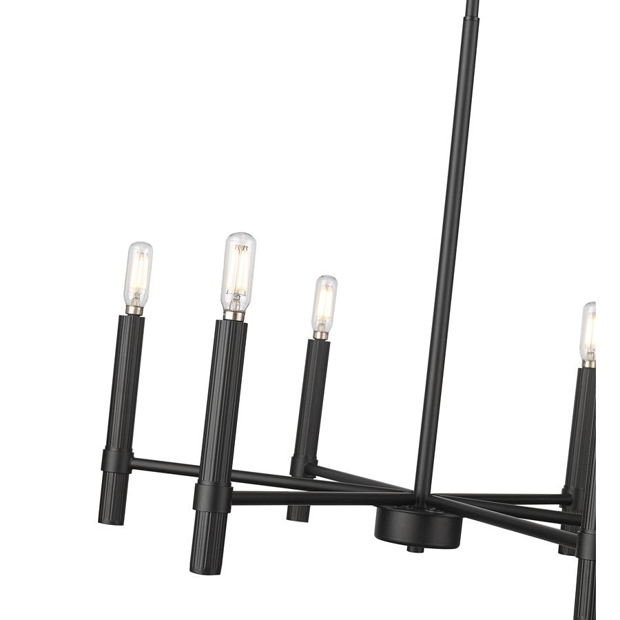 Millennium Lighting Skyva 6Lt 21" Chandelier, Black