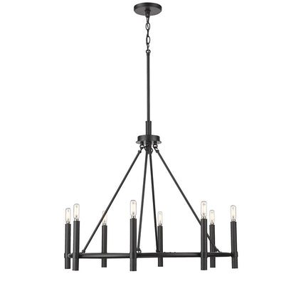Millennium Lighting Skyva 8Lt 26" Chandelier, Black