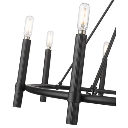 Millennium Lighting Skyva 8Lt 26" Chandelier, Black