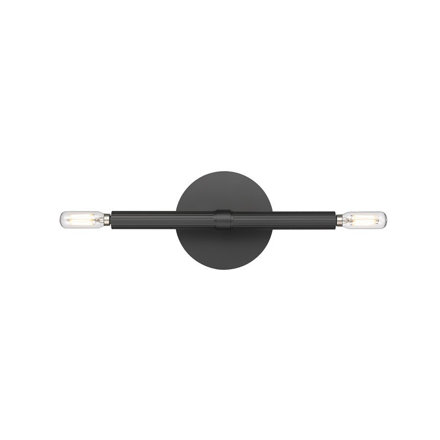Millennium Lighting Skyva 2Lt 6" Wall Sconce, Black
