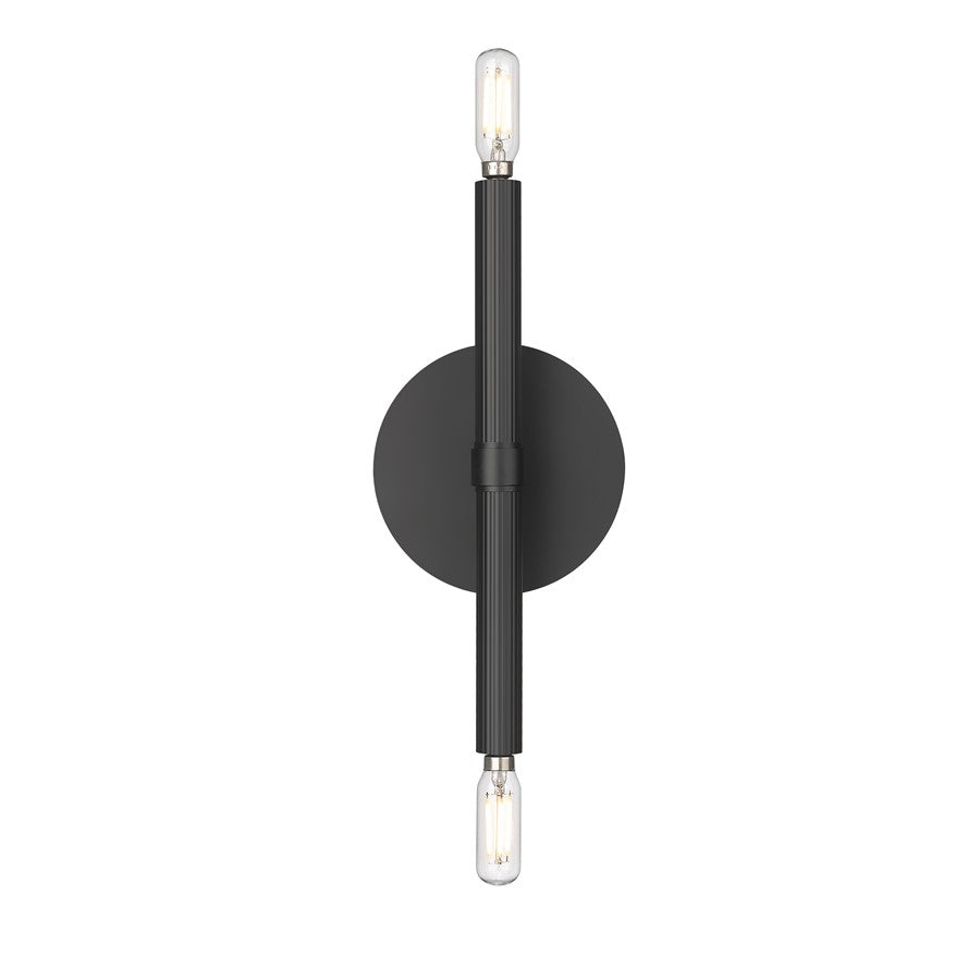Millennium Lighting Skyva 2Lt 6" Wall Sconce, Black