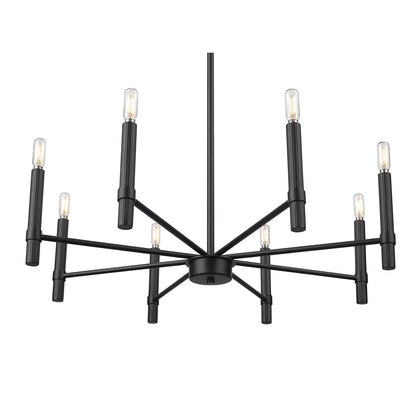 Millennium Lighting Skyva 8Lt 24" Chandelier, Black