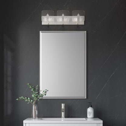 Millennium Lighting Rimini 3Lt Vanity, Polished Nickel/Clear
