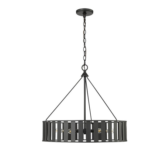 Millennium Lighting Stella 6Lt Chandelier, Black - 27006-MB