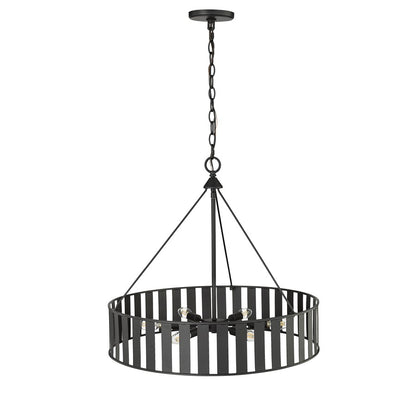 Millennium Lighting Stella 6Lt Chandelier, Black