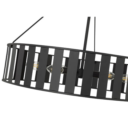 Millennium Lighting Stella 6Lt Chandelier, Black