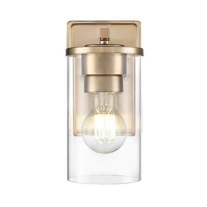 Millennium Lighting Verlana 1Lt 5" Wall Sconce, Modern Gold/Clear