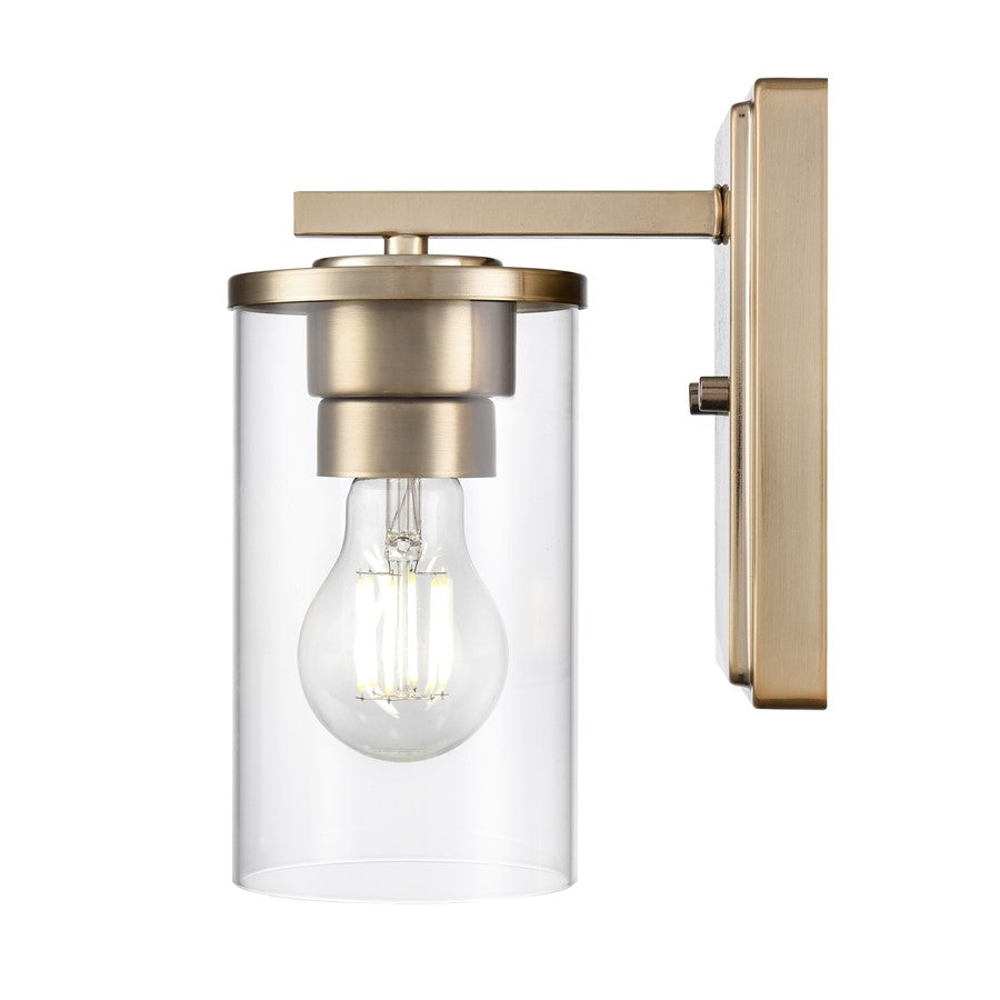 Millennium Lighting Verlana 1Lt 5" Wall Sconce, Modern Gold/Clear