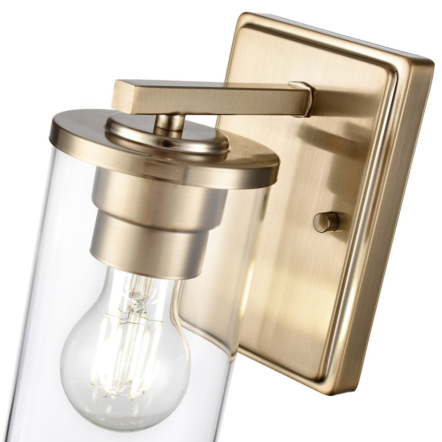 Millennium Lighting Verlana 1Lt 5" Wall Sconce, Modern Gold/Clear