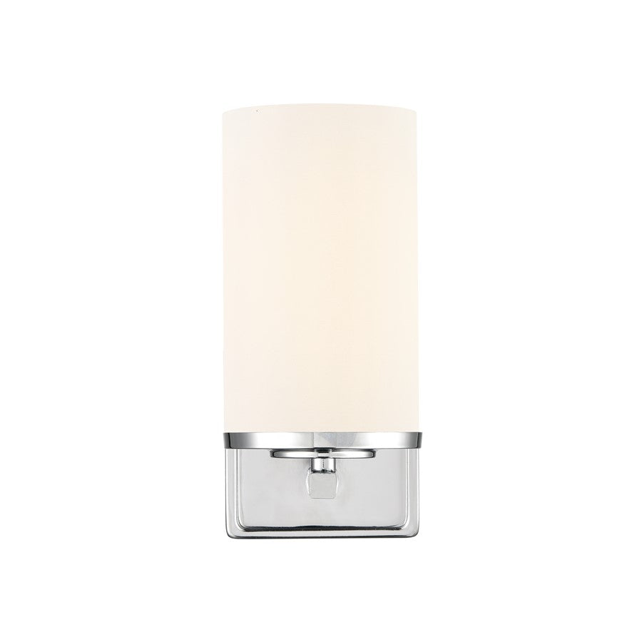 Millennium Verlana 8.75" High 1Lt Wall Sconce, Chrome/Etched White