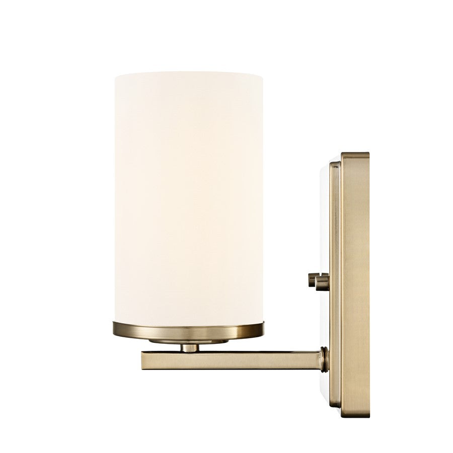 Millennium Verlana 8.75" High 1Lt Wall Sconce, Gold/Etched White