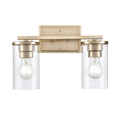 Millennium Lighting Verlana 2Lt 14" Vanity, Modern Gold/Clear