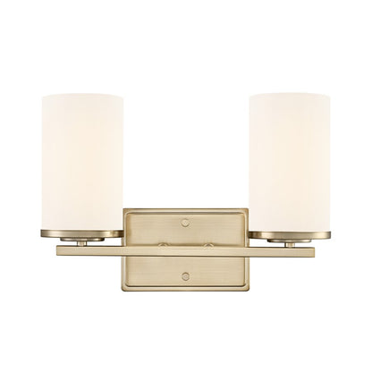 Millennium Lighting Verlana 14" 2Lt Vanity, Modern Gold/Etched White