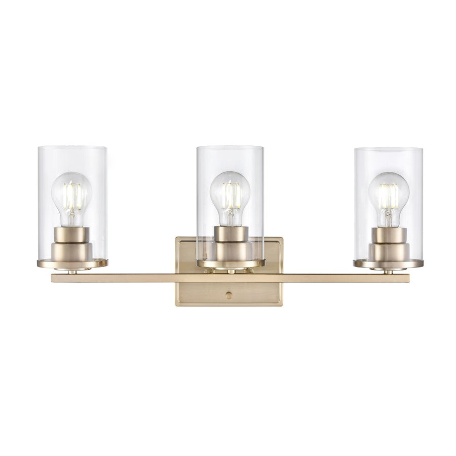 Millennium Lighting Verlana 3Lt 22" Vanity, Modern Gold/Clear