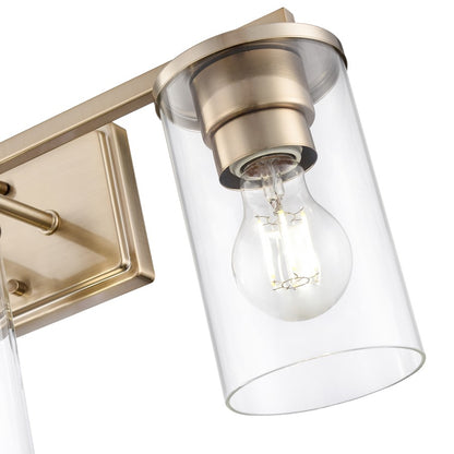 Millennium Lighting Verlana 3Lt 22" Vanity, Modern Gold/Clear