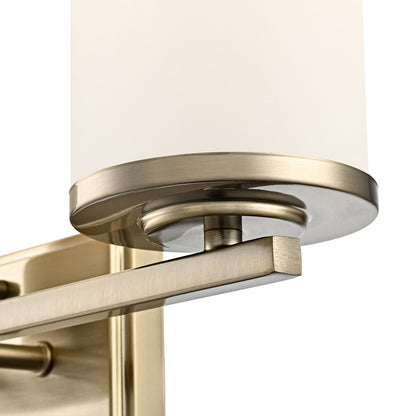 Millennium Lighting Verlana 22" 3Lt Vanity, Modern Gold/Etched White
