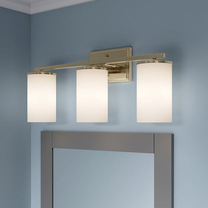 Millennium Lighting Verlana 22" 3Lt Vanity, Modern Gold/Etched White